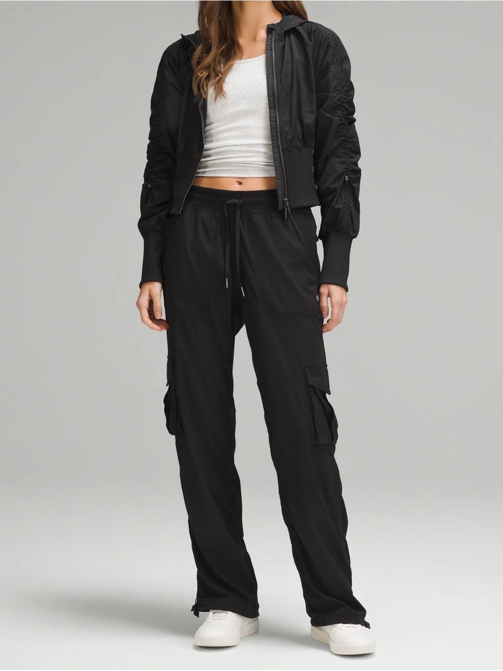 Lululemon Dance Studio Relaxed Fit Mid Rise Cargo Pant Black Size XXS